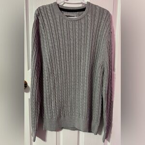 Zanerobe Men’s Gray Cable Knit Sweater